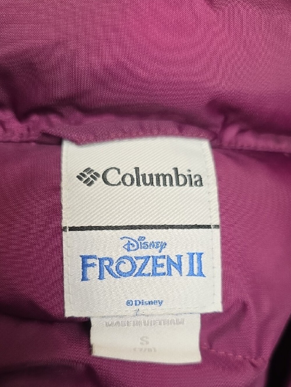 Columbia Disney Frozen II Anna Limited Edition Puffer Jacket Size S (7/8) Kids - Picture 14 of 14